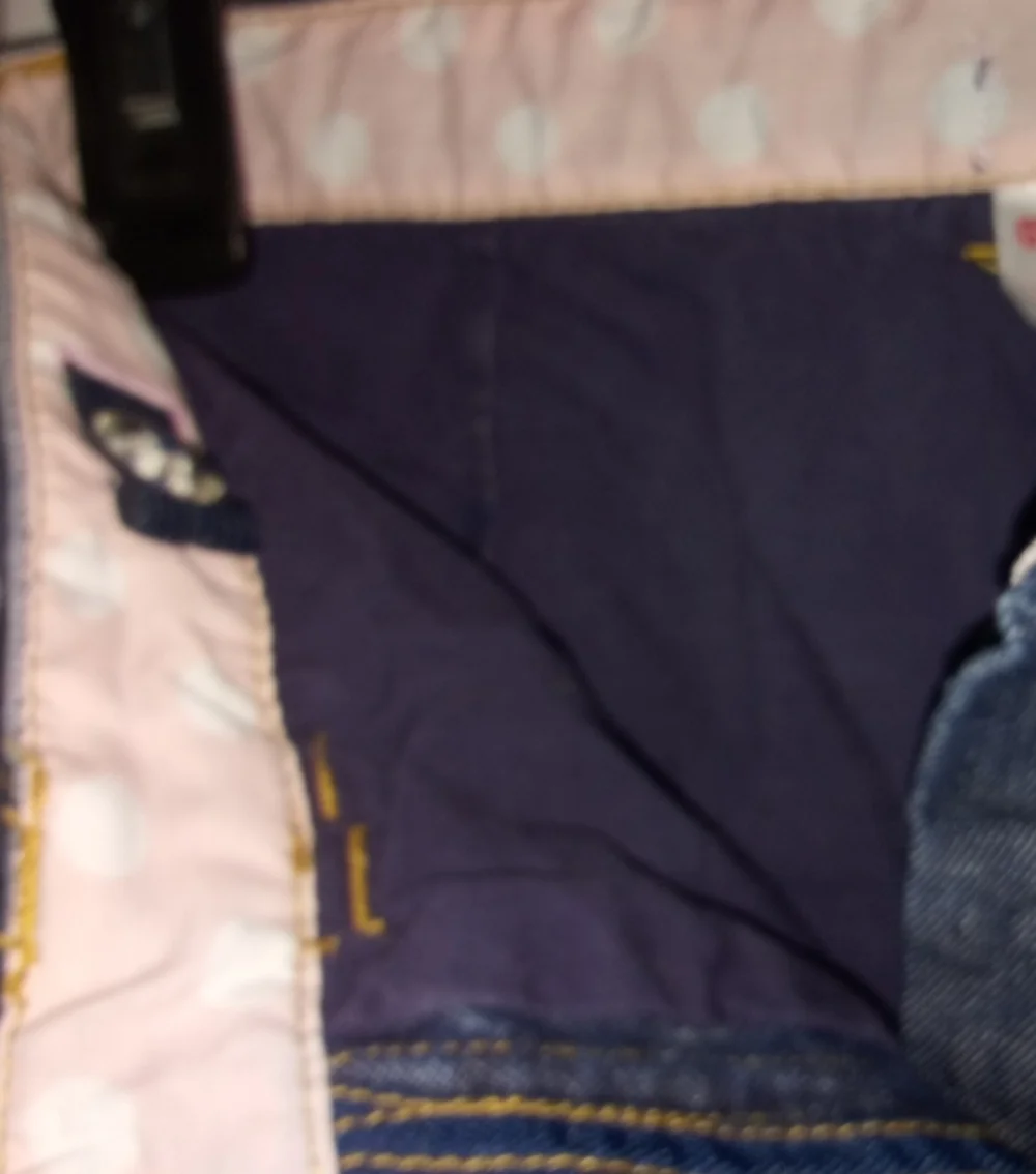 Gymboree blue jean skirt embroidered pictu…